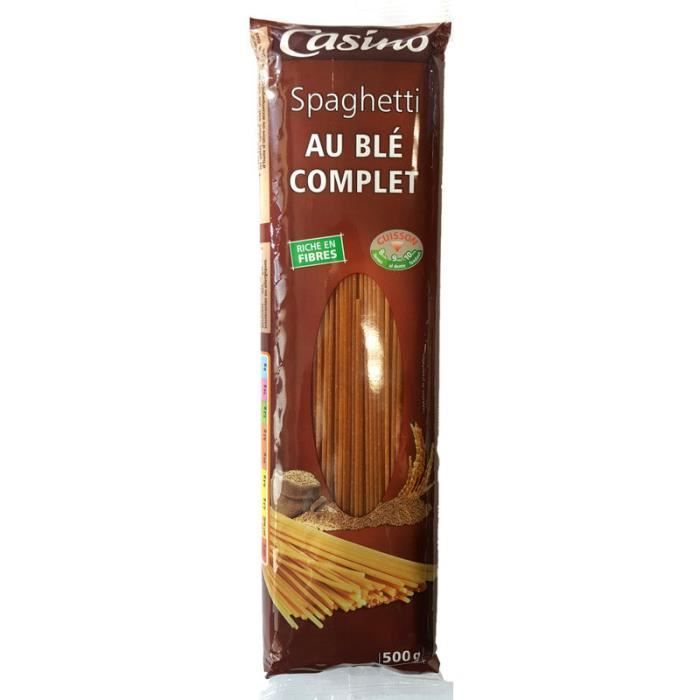 CASINO Spaghetti au blé complet 500g