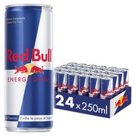 Red Bull Energy Drink - Boisson énergisante - Lot de 24 cannettes x 250ml