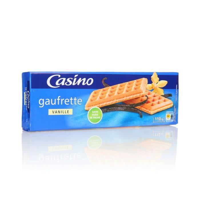 CASINO Gaufrettes Vanille 110g