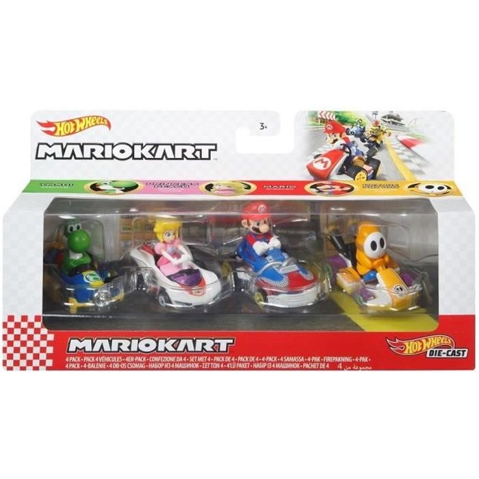 HOT WHEELS Mario Kart Pack de 4 Petite Voitures #2