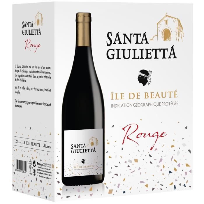 Bag in Box Santa Giulietta 2020 Ile de Beauté - Vin rouge de Corse