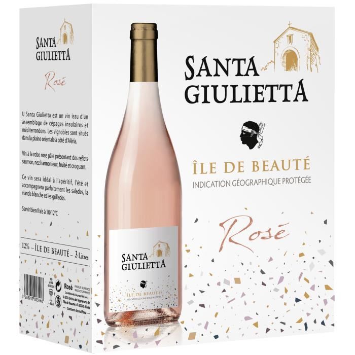 Bag in Box Santa Giulietta 2020 Ile de Beauté - Vin rosé de Corse