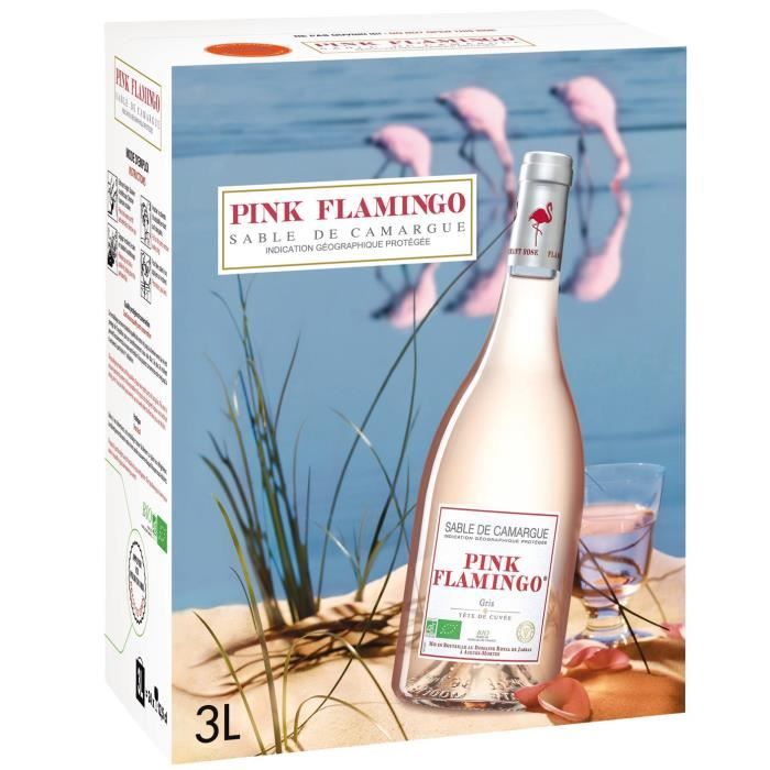 BIB 3L Pink Flamingo Gris de gris IGP Sable de camargue rosé