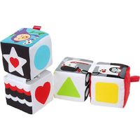 Jouet d'éveil - FISHER-PRICE - Mes Cubes d'Éveil - 4 cubes en tissu - 3 mois et +