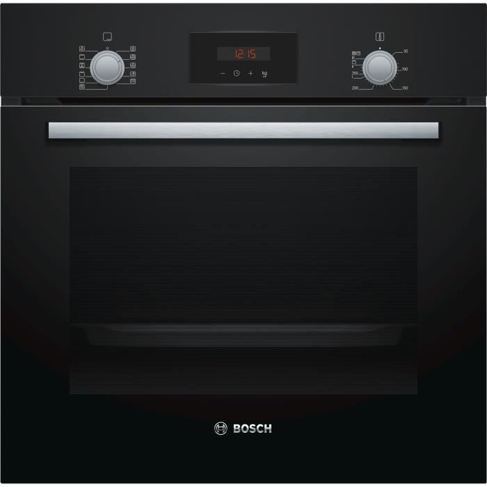 BOSCH HBF174BA0 - Four électrique encastrable - Air pulsé 3D - 63 L - Pyrolyse - A - Inox