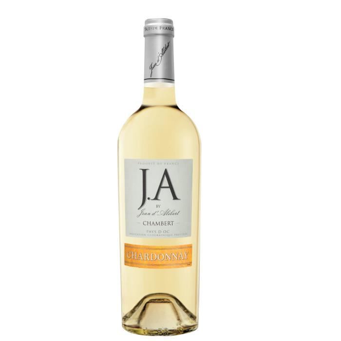 J.A By Jean d'Alibert Chardonnay Chambert Pays d'Oc - Vin Blanc du Languedoc-Roussillon