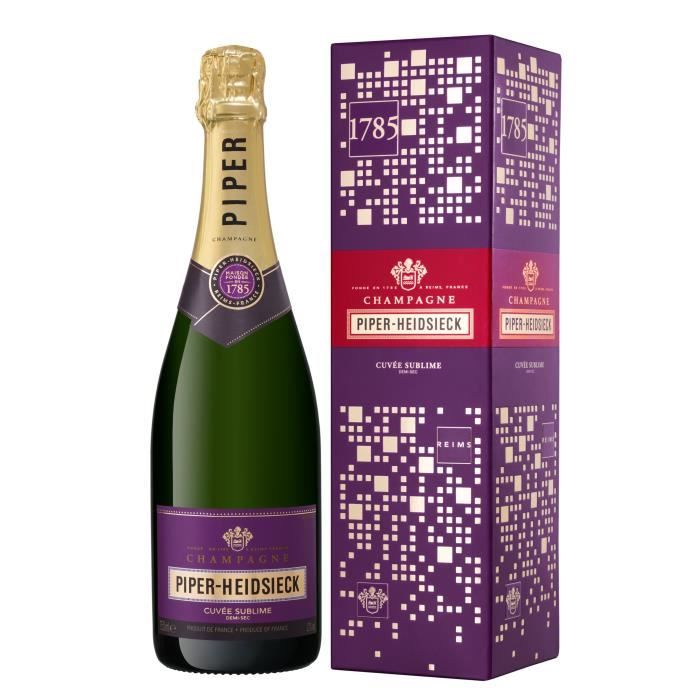 Champagne Piper Heidsieck Cuvée Sublime avec étui - 75 cl