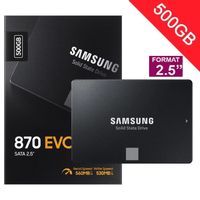 SAMSUNG - 870 EVO - Disque SSD Interne - 500Go - 2,5" (MZ-77E500B/EU)
