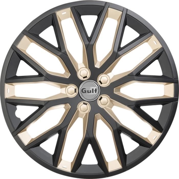 GULF GT40 4 Enjoliveurs 13 Pouces Noir et Or