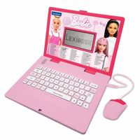 Ordinateur éducatif bilingue Barbie - LEXIBOOK - 124 Activités - Enfant - Rose et blanc