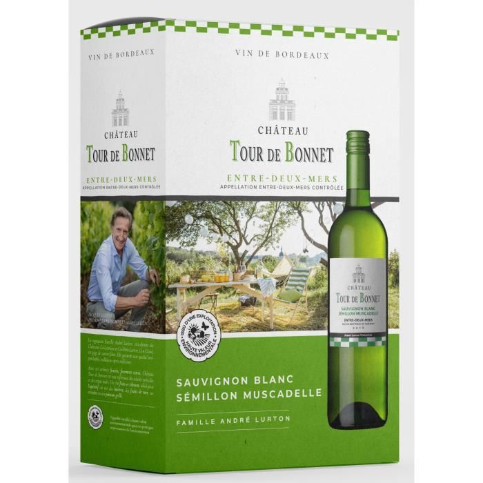 BIB Château Tour de Bonnet 2020 Entre-Deux-Mers 3L - Vin blanc de Bordeaux