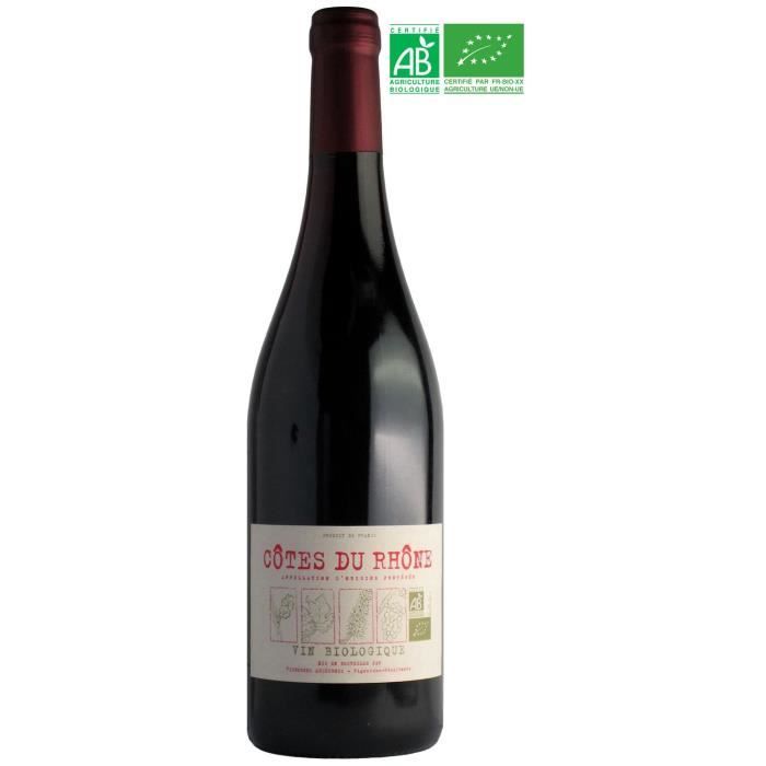 Vignerons Ardéchois 2019 Côtes du Rhône - Vin rouge de la Vallée du Rhône - Bio
