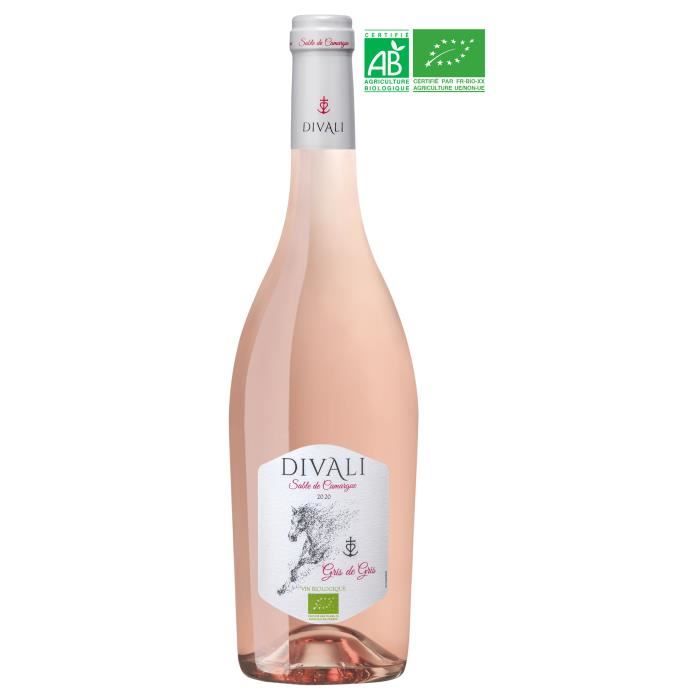 Divali Gris 2020 Sable de Camargue - Vin rosé de Languedoc-Roussillon - Bio
