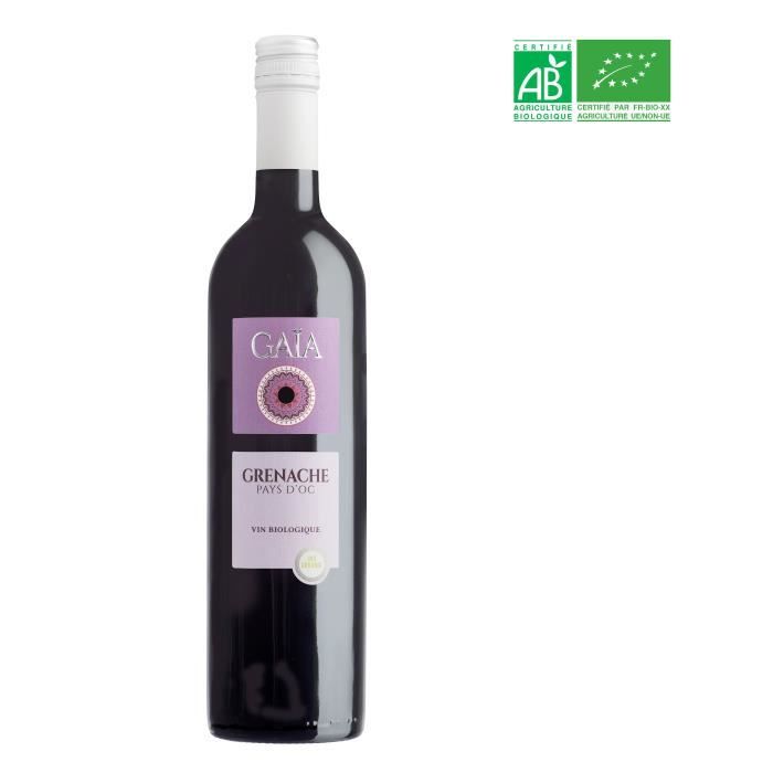 Gaïa Pays d'Oc - Vin rouge du Languedoc - Bio