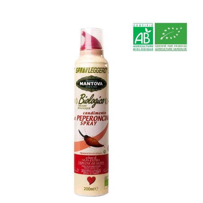 MANTOVA Spray d'huile d'olive extra vierge arôme piment BIO - 200 ml