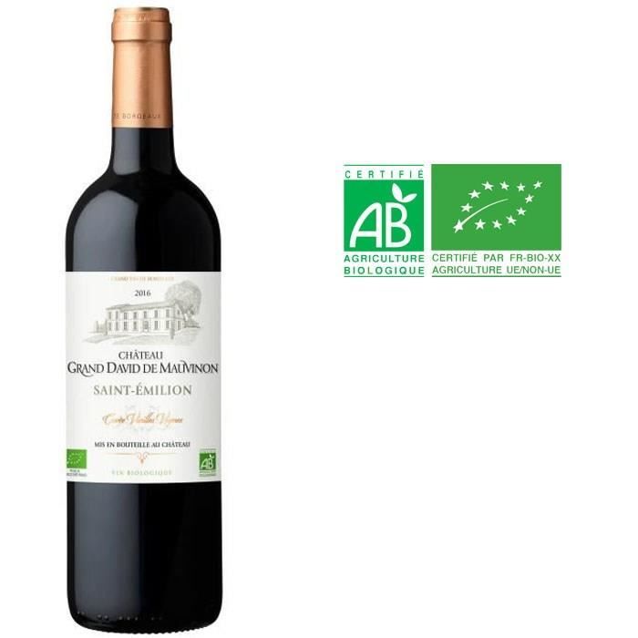 Château Grand David de Mauvinon 2017 Saint Emilion - Vin rouge de Bordeaux - Bio