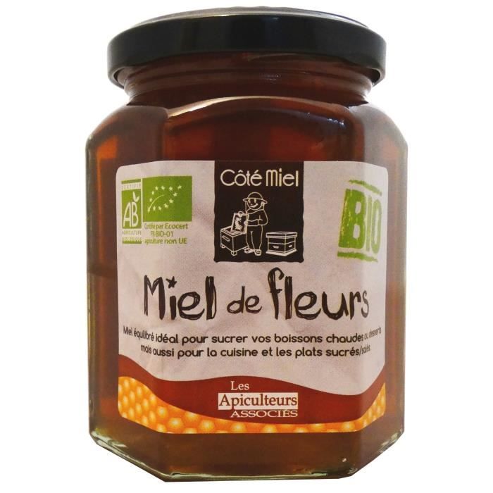 COTÉ MIEL Miel de Fleurs BIO - 375 g