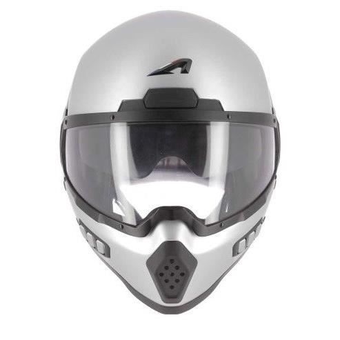 ASTONE Casque moto intégral Spectrum + Cagoule - Gris mat