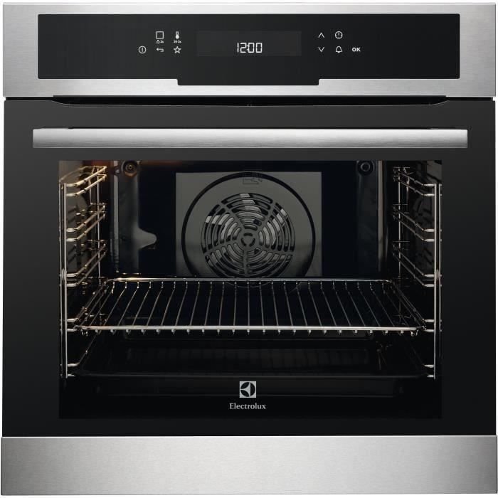 ELECTROLUX EEC5799BOX - Four électrique multifonction - Chaleur tournante - 72 L - Pyrolyse - A - Inox