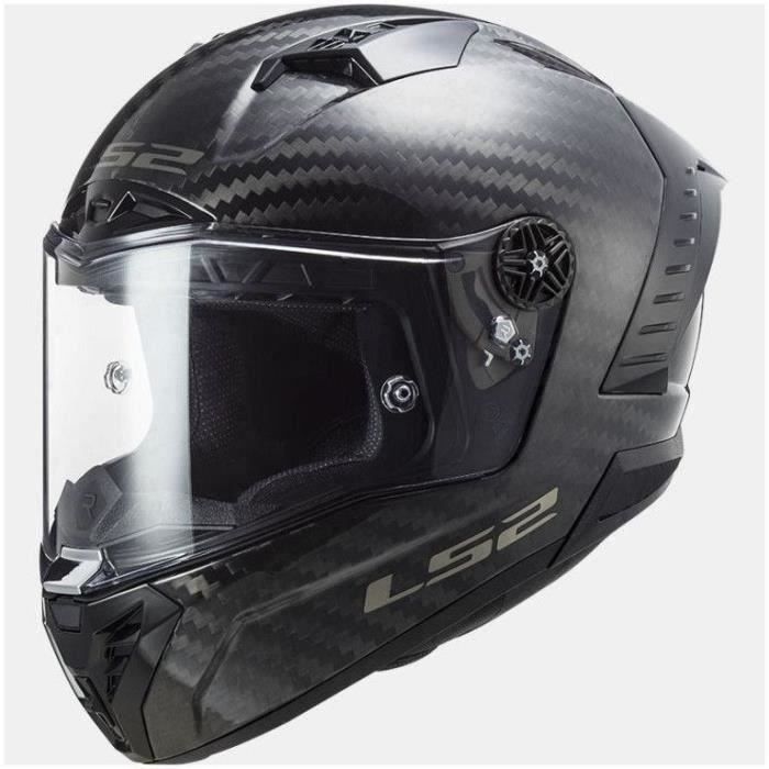 LS2 Casque Intégral Thunder Gloss Carbon + Cagoule