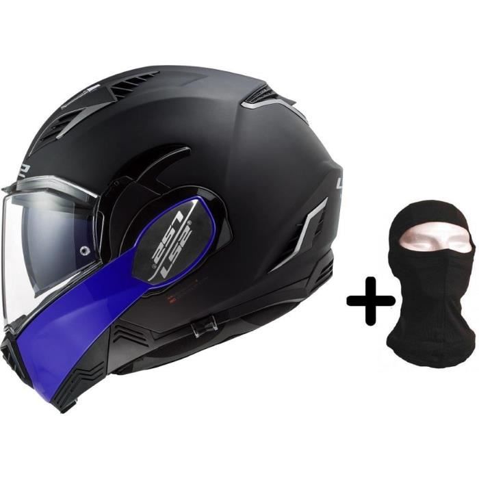 LS2 Casque modulable Valiant II Hammer bleu + cagoule