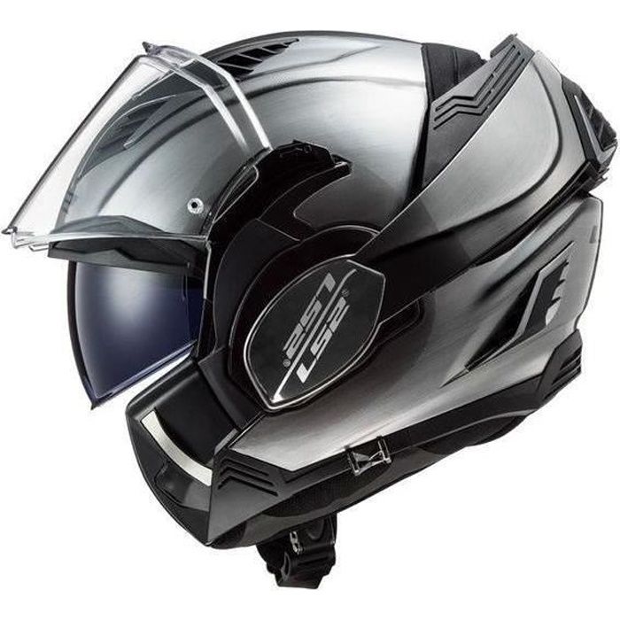 LS2 Casque modulable Valiant II Jeans titanium + Cagoule