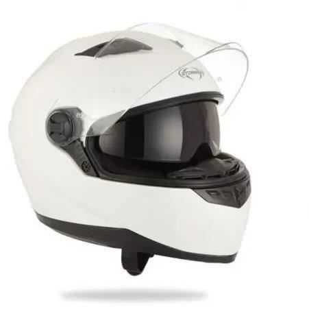 STORMER Casque Intégral Pusher Blanc + Cagoule