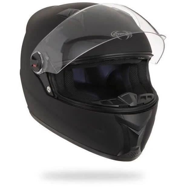 STORMER Casque Intégral Swift Noir Mat + Cagoule