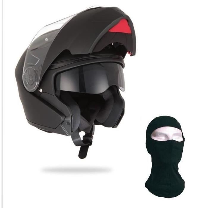 STORMER Casque Modulable Turn Noir Mat + Cagoule