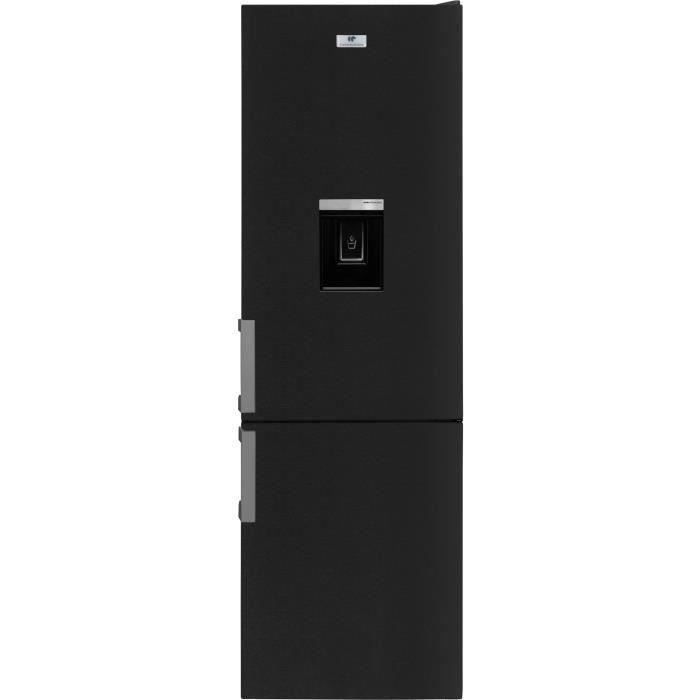 CONTINENTAL EDISON - Réfrigérateur congélateur bas 268L - Froid statique - Poignées inox - INOX ANTHRACITE