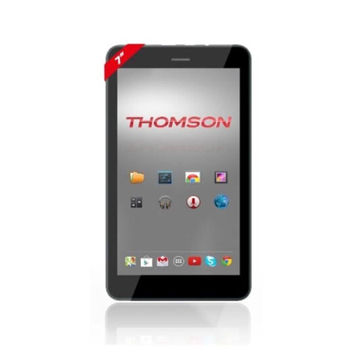 THOMSON Tablette Tactile - Ecran 7- - Android 5.1 - Quad Core A33 1.3 Ghz - 1 Go RAM - Stockage 8 Go