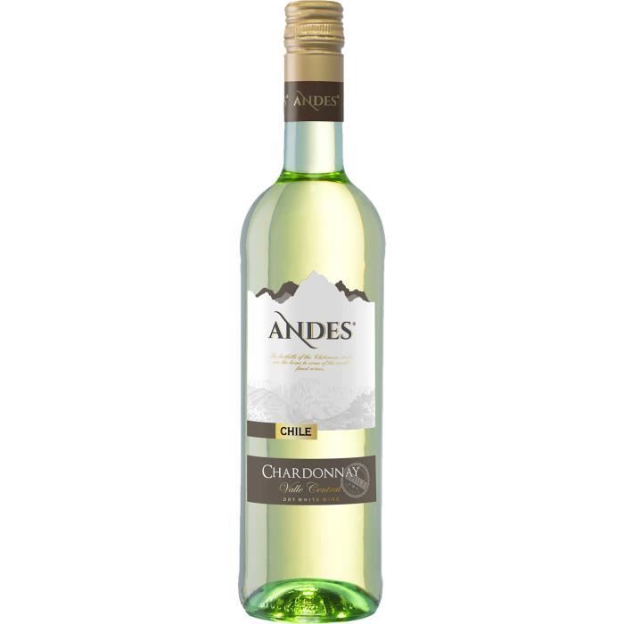ANDES Chardonnay Vin du Chili - Blanc - 75 cl