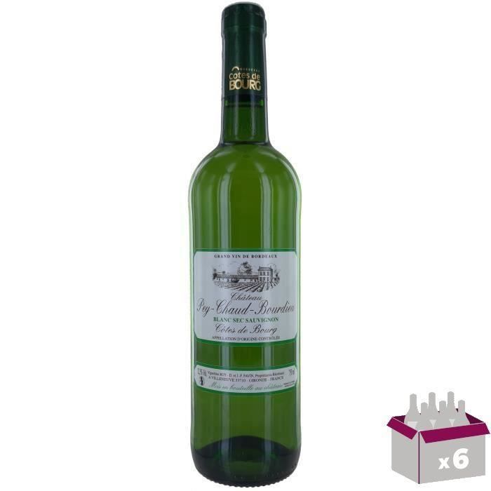 Château Pey-Chaud-Bourdieu 2017 Côtes De Bourg - Vin Blanc de Bordeaux x6
