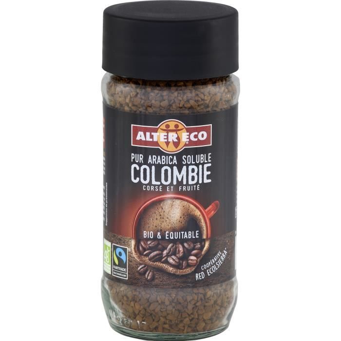 Alter Eco Café Colombie Instantane Soluble 100g