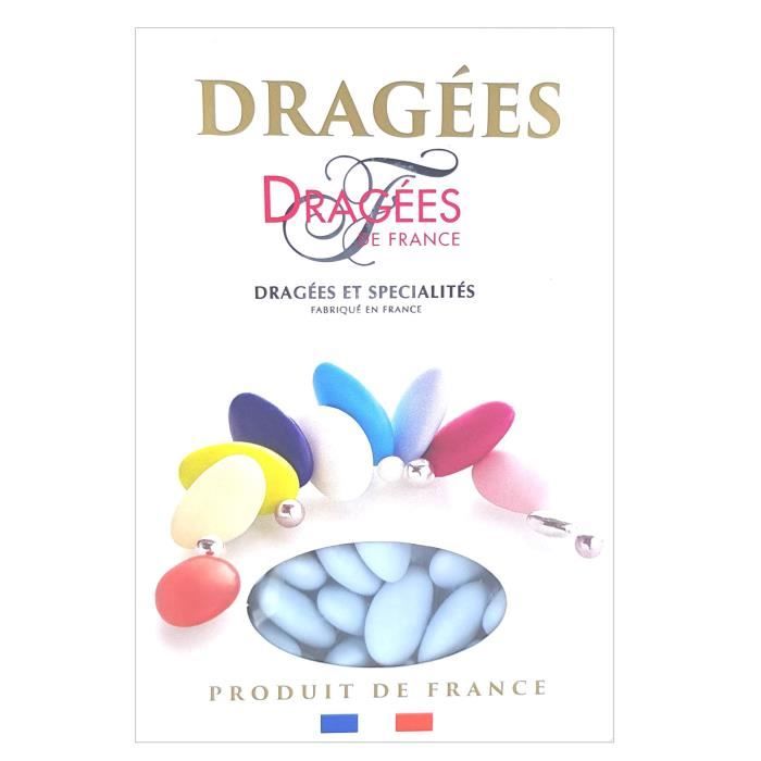 DRAGEES DE FRANCE Dragées Belle de nuit - Bleu - 40% d'amande - 1 kg