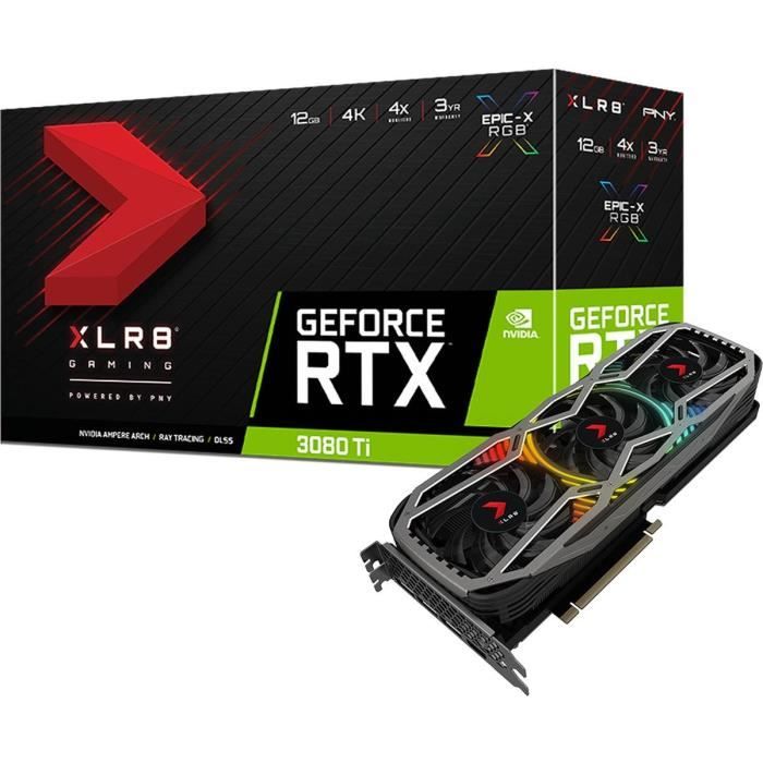 PNY GeForce RTX 3080 Ti 12 Go LHR (VCG3080T12TFXP-BLK)