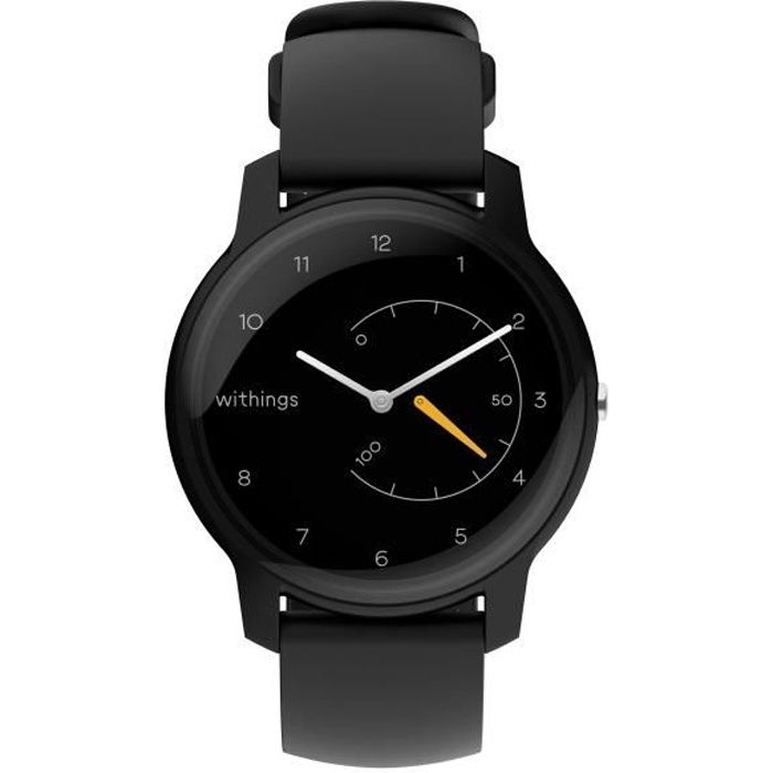 WITHINGS Montre Move tracker d'activité Noir & Jaune