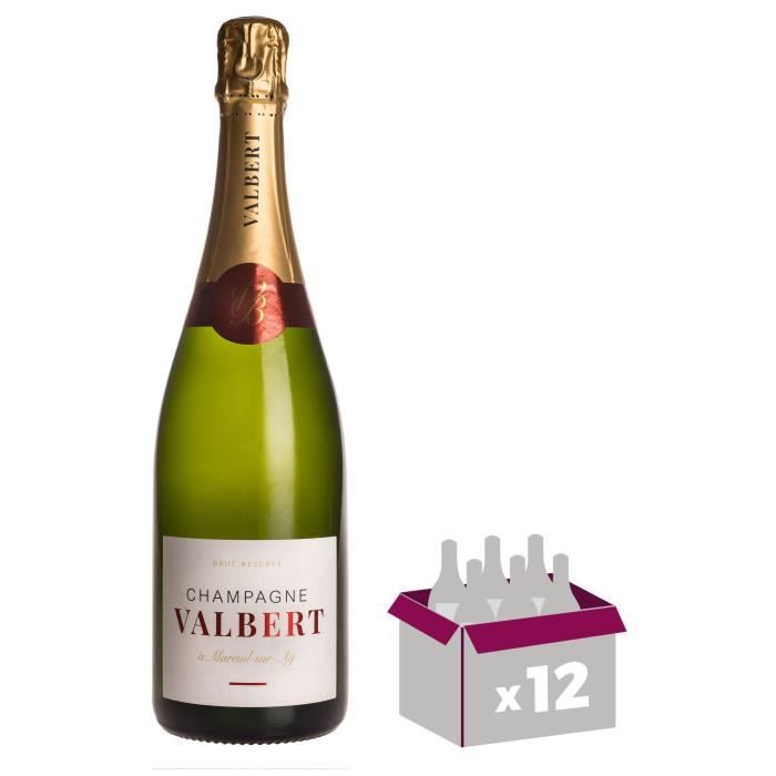 Champagne Valbert Brut - Brut Réserve x12