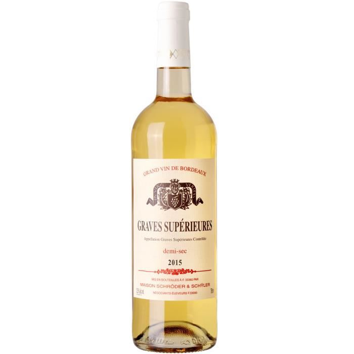 Graves Supérieures 2015 Bordeaux - Vin blanc de Bordeaux
