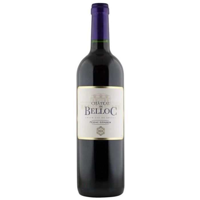 Château Belloc 2016 Pessac Léognan - Vin rouge de Bordeaux
