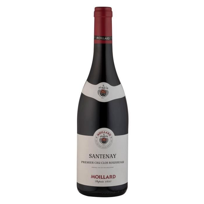 Moillard 2016 Santenay 1er Cru Clos Rousseau - Vin rouge de Bourgogne