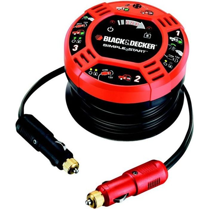Black & Decker Cables de démarrage 12V