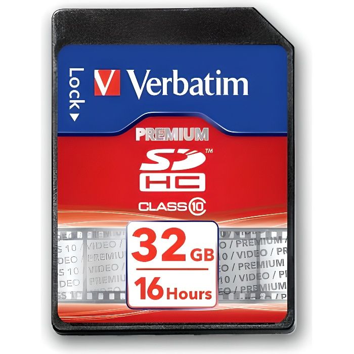 VERBATIM Carte SD 32 Go Classe 10