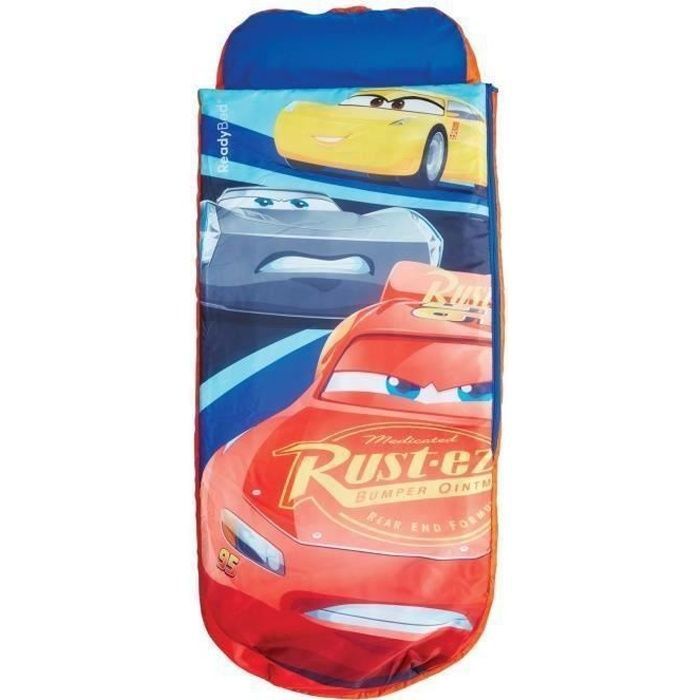 CARS Lit d'Appoint / Sac de couchage enfant avec sac de transport ReadyBed - Worlds Appart