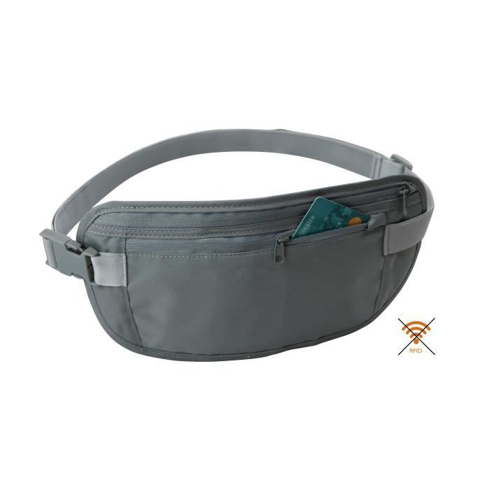 CAO CAMPING Pochette tour de taille anti-RFID - Gris