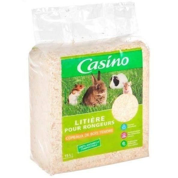 Litière copeaux - Pour rongeurs - 15 L
