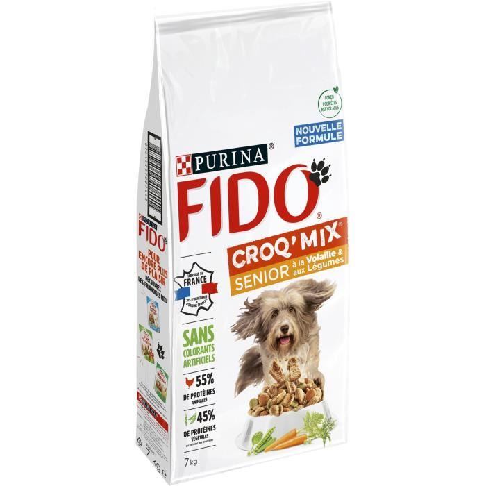 FIDO Crox'Mix Volaille, Légumes - Pour chien - 7 kg
