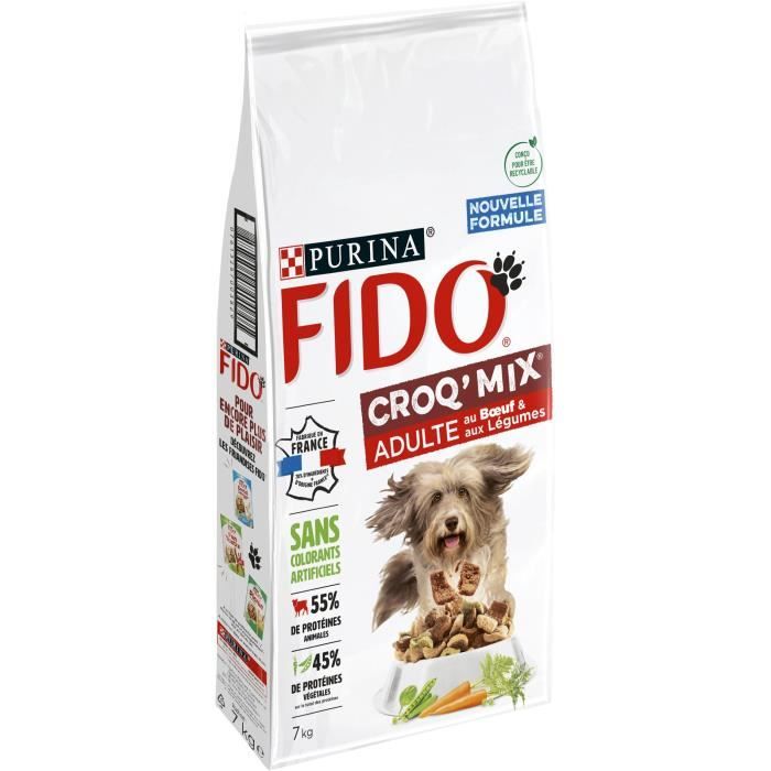 FIDO Crox'Mix Bœuf, Légumes - Pour chien - 7 kg