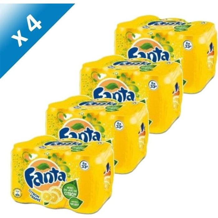 FANTA Citron Boites 6x33cl (x4)