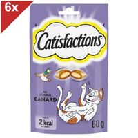 CATISFACTIONS Friandises au canard pour chat et chaton 6x60g